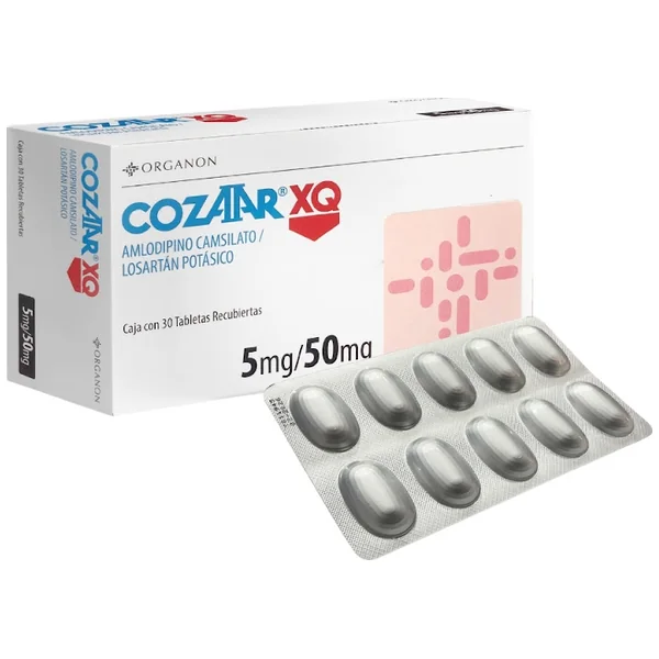 Cozaar XQ 5/50Mg Tab. Caja x30Tab. MSD Amlodipino Losartán Potásico   