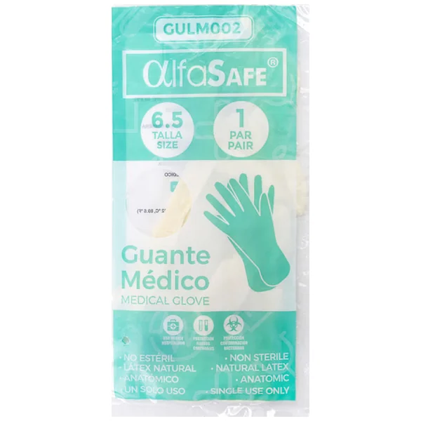 Guante Alfa Trading No Estéril Talla 6 Paquete X 2 Und