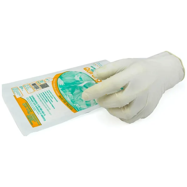 Guante Esteril Quirurgicos Ref Guls007 Alfa Safe Talla 6 1/2 Sobre X 1 Par