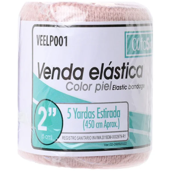 Venda Elástica Alfa Trading 2X5 Yardas X 1 Und