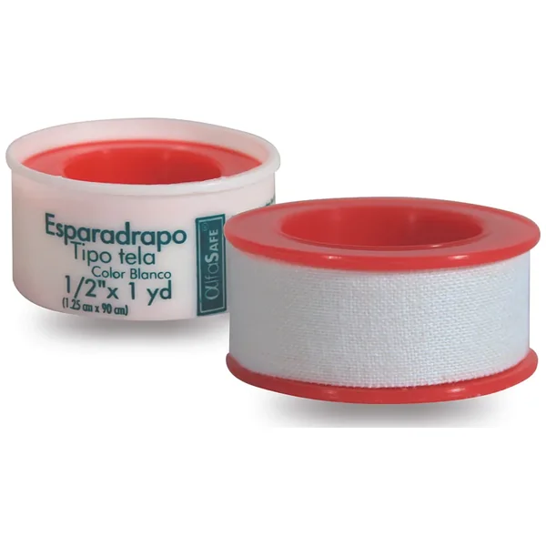 Esparadrapo Tela Blanco Alfasafe 1/2 X 1 YD