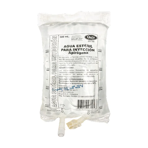 AGUA DESTILADA QUIBI BOLSA 500 ML