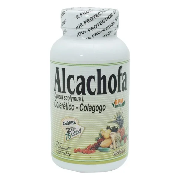 ALCACHOFA 500 MG 50 CAP.FRESHLY+25 CAP