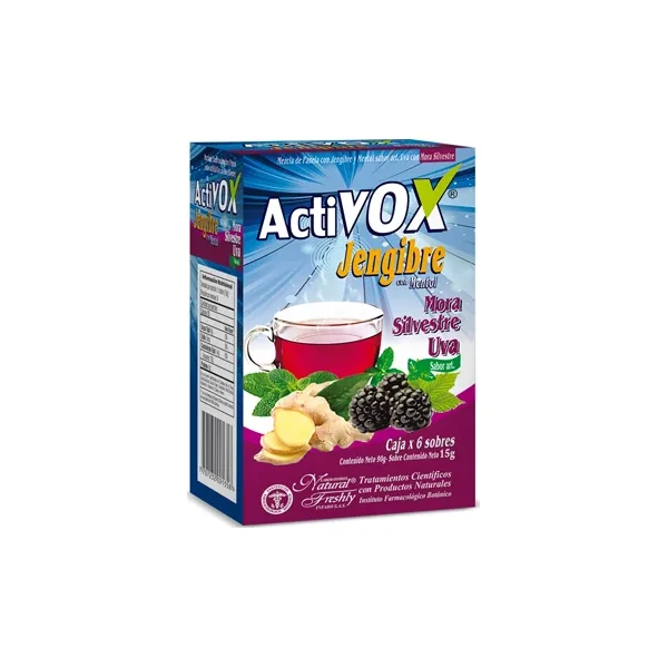 Activox Jengibre Mora UVA Caja X 6 S/S
