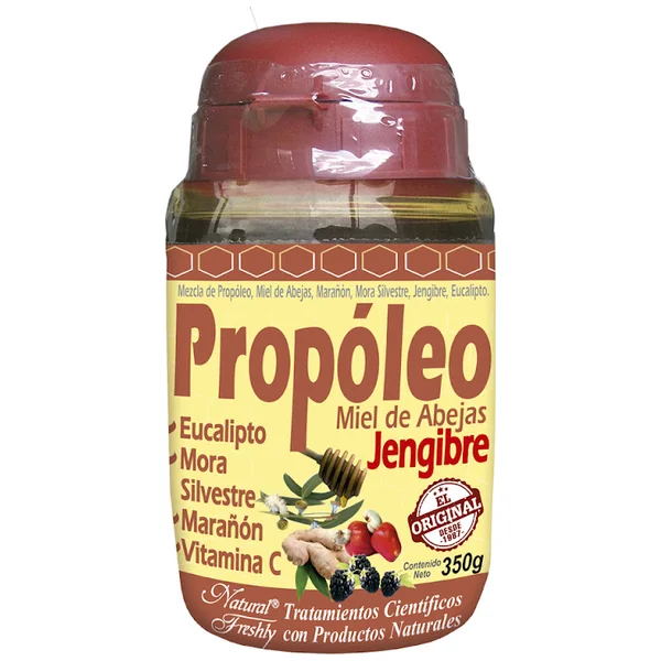 Propóleo Miel Y Jengibre Natural Freshly Frasco X 350 Gr