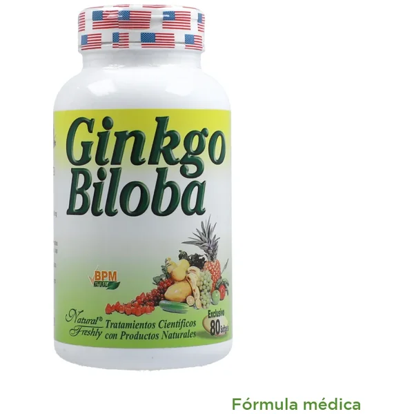 Ginkgo Biloba Softgels Múltiples Componentes Frasco X 80