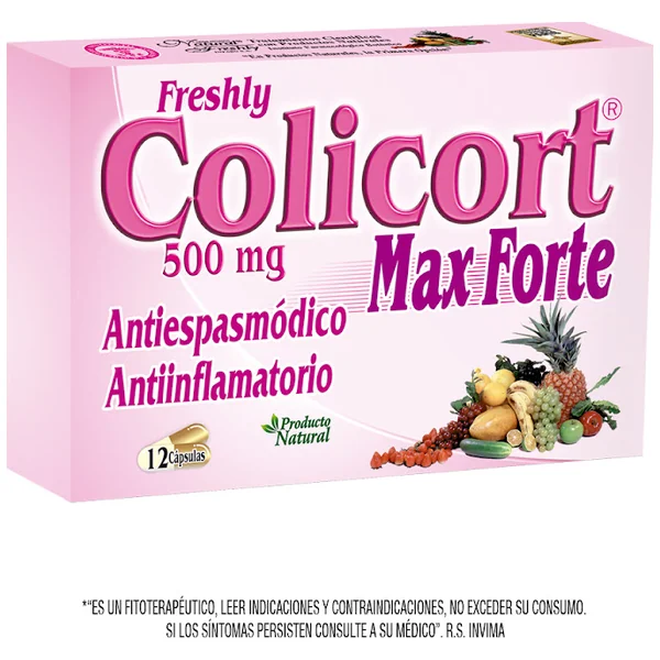 Colicort Cápsulas Caja x12Cap. NAT Salvia Taraxacum Matricaria Chamo  