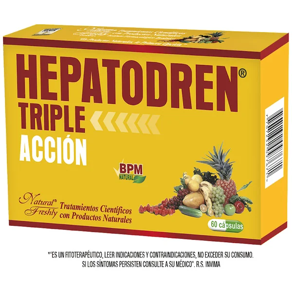 Hepatodren Triple Acción Caja X 60 Cápsulas
