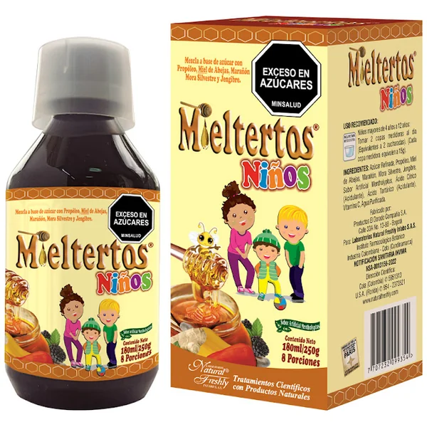 Mieltertos Jarabe Niños Natural Freshly Frasco X 180 Ml
