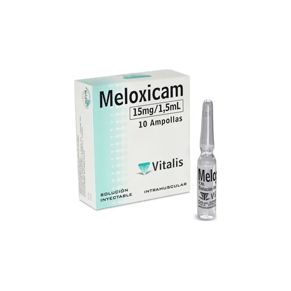 Meloxicam 15 MG/1.5 ML Vitalis Caja X 10 AMP