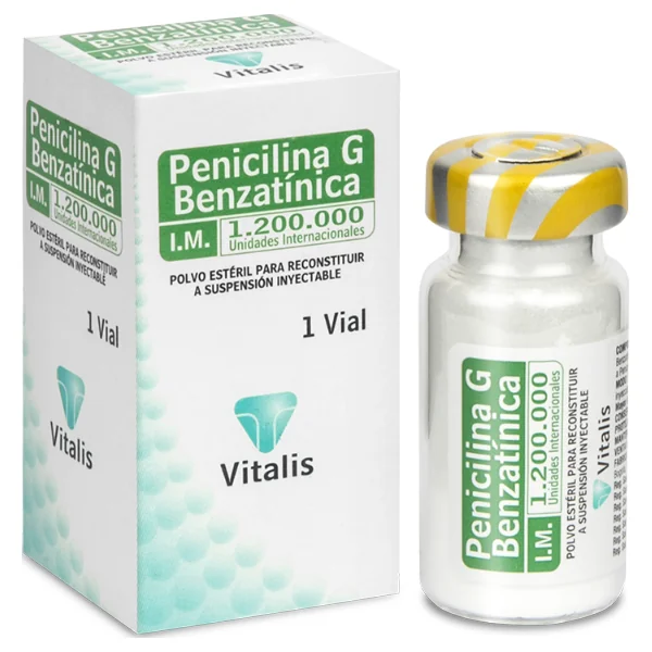 Penicilina G Benzatinica 1.200.000 UI Vitalis Caja X 1 Vial
