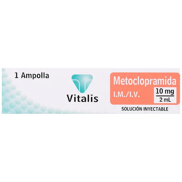 Metoclopramida 10Mg/2ml Vitalis Caja X 1 Ampolla