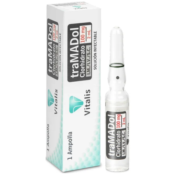 Tramadol Clorhidrato 100 Mg/2 Ml Vitalis Caja X 1 Ampolla