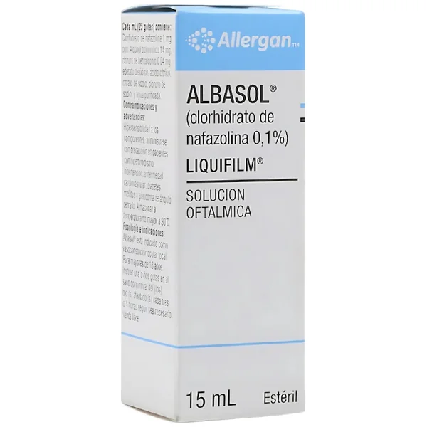 Albasol Clorhidrato De Nafazolina 0.1% Abbvie Frasco X 15 Ml