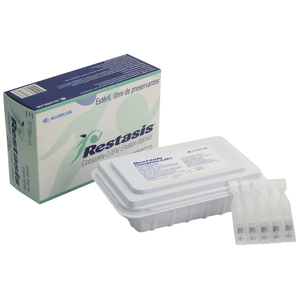 Restasis Ciclosporina 0.05% Allergan Caja X 30 Viales