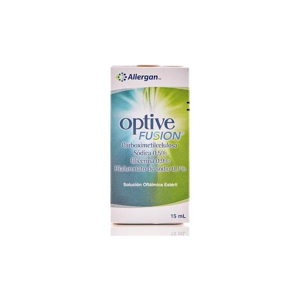 Optive Fusion Carboximetilcelulosa + Glicerina 0.9% Lágrimas Artificiales Abbvie Frasco X 15 Ml