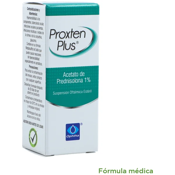 Proxten Plus Prednisolona 1% Oftalmico X 5 Ml