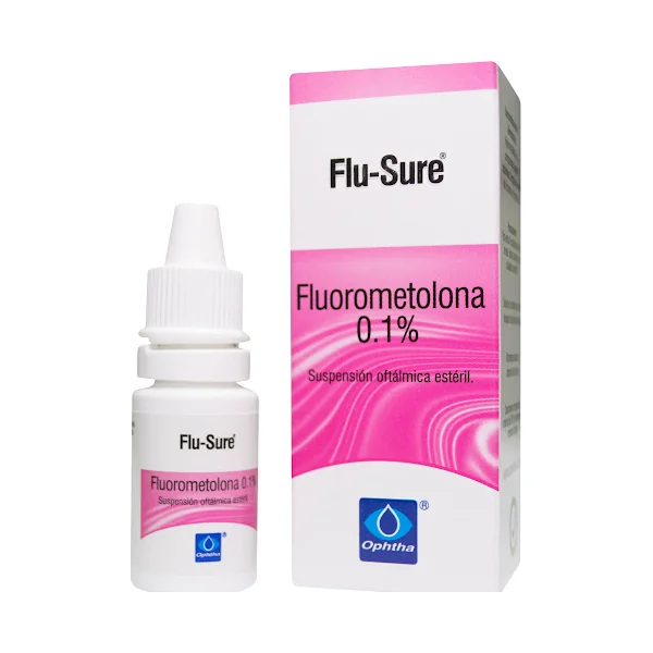 Flu-Sure Fluorometolona 0.1% Ophtha Frasco X 5 Ml