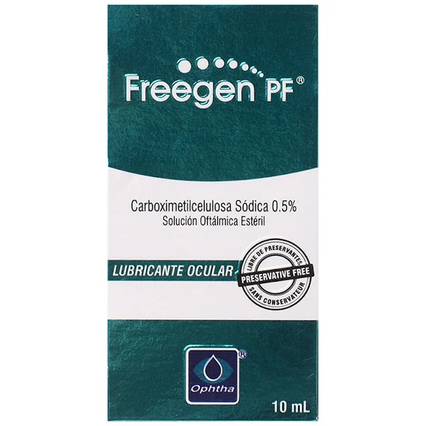 Freegen Pf Carboximetilcelulosa Sódica 0.5% Ophtha Frasco X 10 Ml