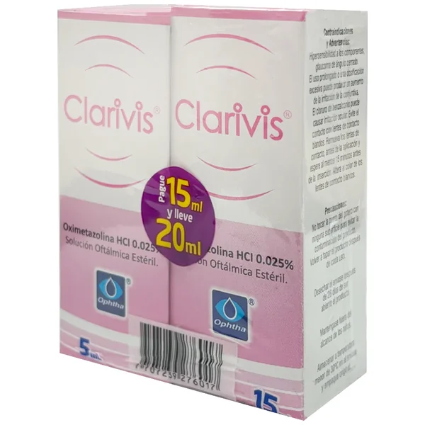 Promo Clarivis 0.25Mg/Ml(0.025%) Sol Oft Paq X 1 Pague 15Ml Lleve 20Ml
