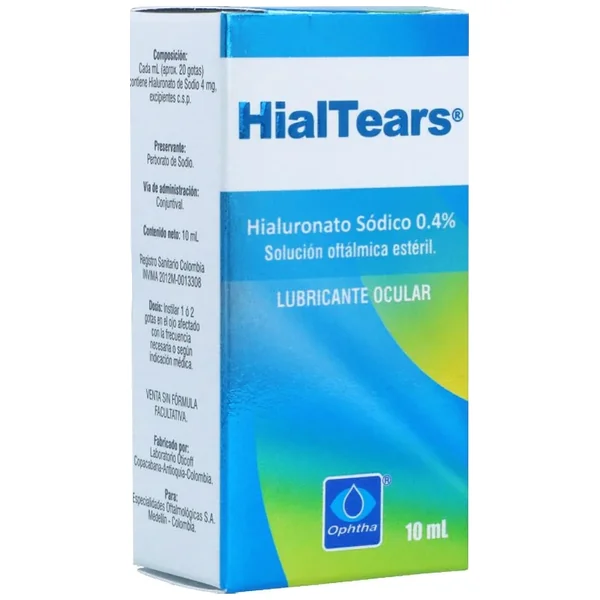 Hialtears Solución Oftalmica Frasco X 10 mL