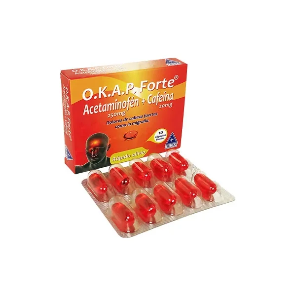 O.k.a.p Forte 250/20 MG Caja X 10 Caps