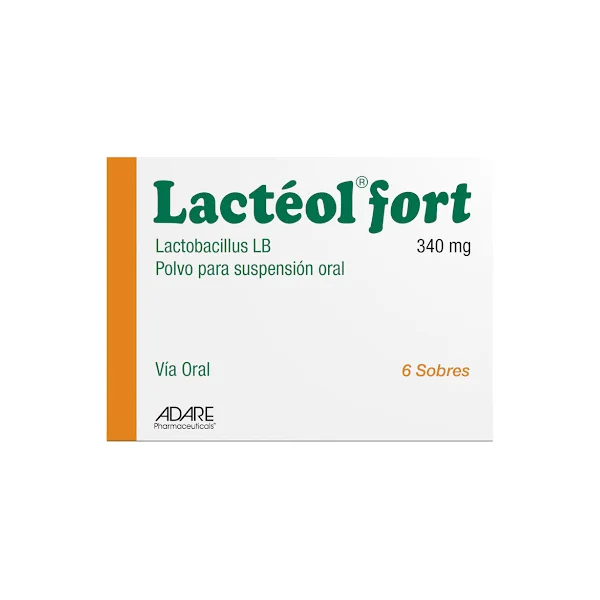 Lacteol Fort En Polvo Lactobacillus /340Mg Carnot Caja X 6 Sobres