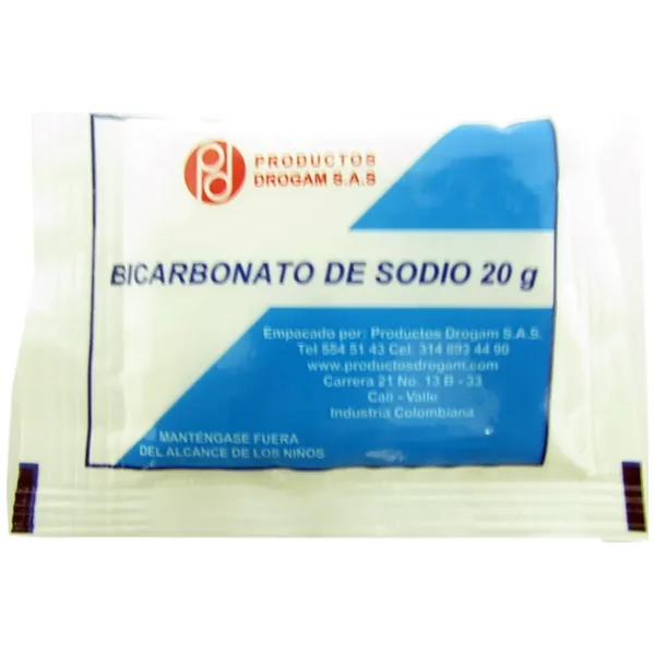 BICARBONATO DE SODIO 20 GR 24 SBS DROGAM