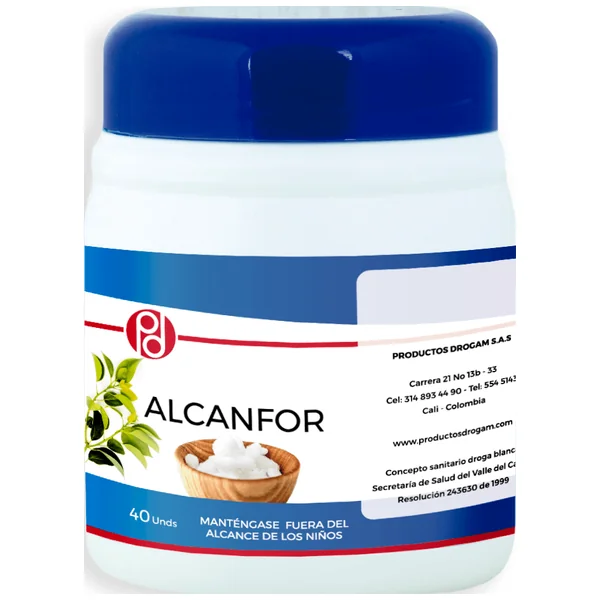 ALCANFOR DROGAM 5 GR BARRA 40 UND