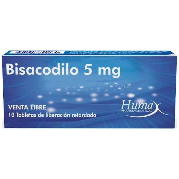 Bisacodilo 5 Mg Humax Caja X 10 Tabletas