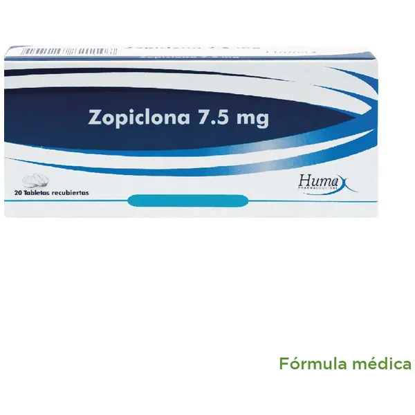 Zopiclona 7.5Mg Tabletas Recubiertas Caja X 20