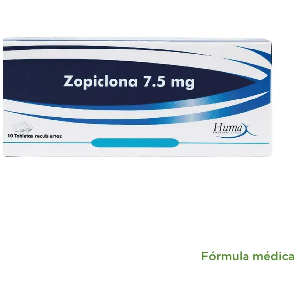Zopiclona 7.5Mg Tabletas Recubiertas Caja X 10 Humax