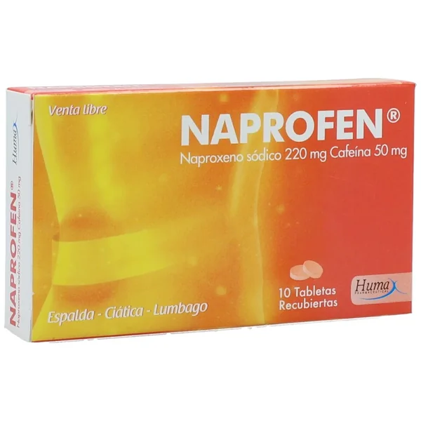 Naprofen (50+220)Mg Tabletas Recubiertas Caja X 10