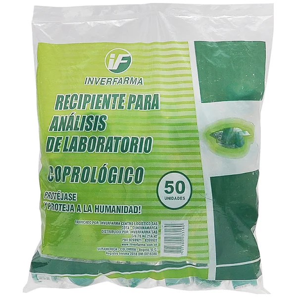CAJA COPROLOGICA 50 UND INVERFARMA