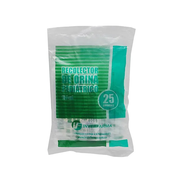 Bolsa De Recolección Inverfarma Orina Pediátrica De 60 Ml X 25 Und