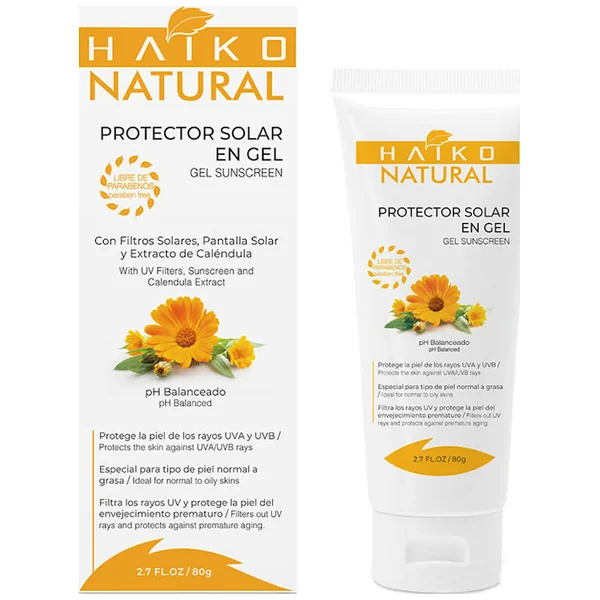 Protector Solar Haiko Natural En Gel Caja X 80 Ml
