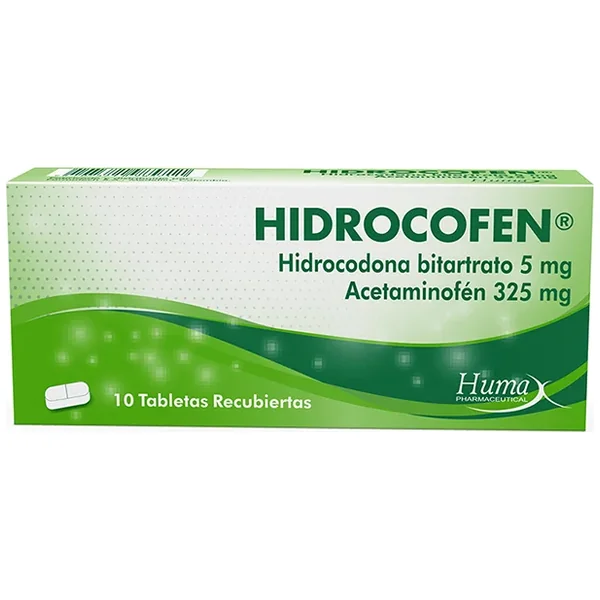 Hidrocofen 5/325 MG Caja X 10 Tabs