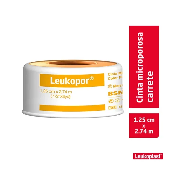 Esparadrapo Leukopor Piel 1/2 X 3 YDS