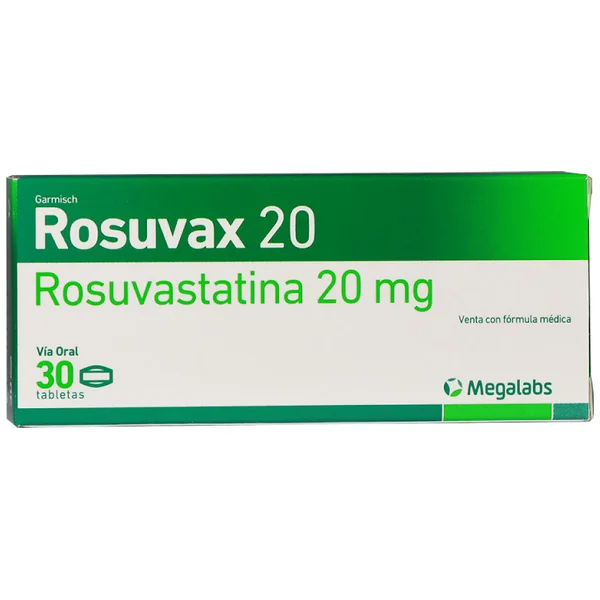 Rosuvax Rosuvastatina 20Mg Megalabs Caja X 30 Tabletas