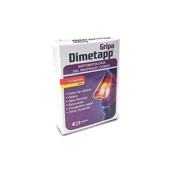 Dimetapp Gripa Caja X 8 Caps