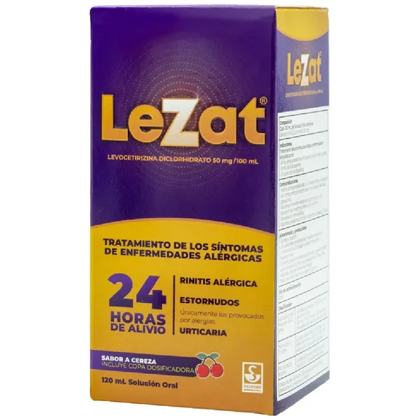 Lezat Levocetirizina 50 Mg Jarabe X 120 Ml