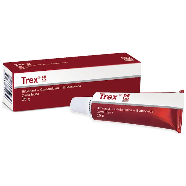 Trex Bifonazol + Gentamicina + Budesonida 1G/0.1g/0.02g Crema Tubo X 15 Gr