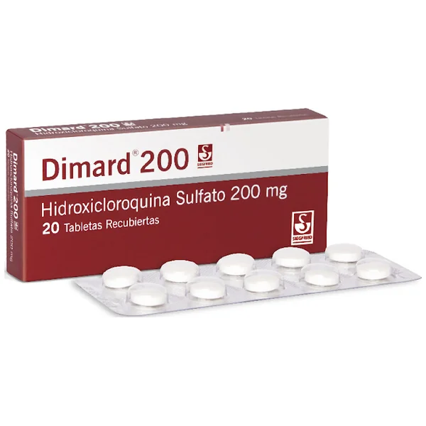 Dimard Hidroxicloroquina Sulfato 200 Mg Siegfried Caja X 20 Tabletas