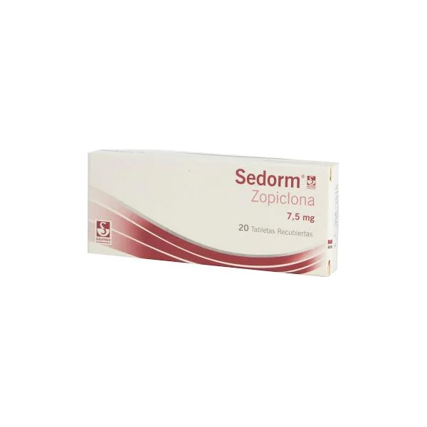 Sedorm Zopiclona 7.5Mg Siegfried Caja X 20 Tabletas