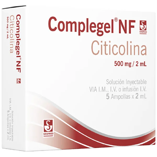 Complegel Nf Citicolina 500Mg/2ml Siegfried Caja X 5 Ampollas