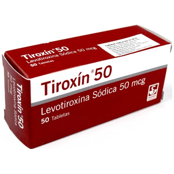 Tiroxín Levotiroxina Sódica 50 Mcg Siegfried Tabletas Caja X 50 Tabletas