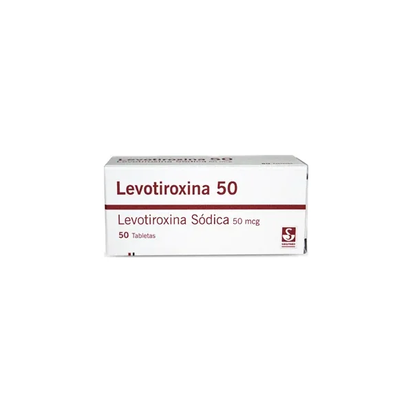 Levotiroxina 50 MG Siegfried Caja X 50 Tabs