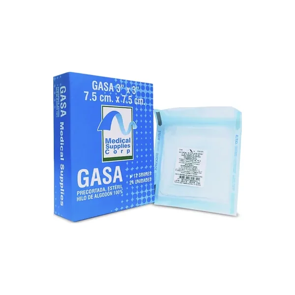Gasa Esteril 7.5X7.5 CM Medical SUP X 12 S/S