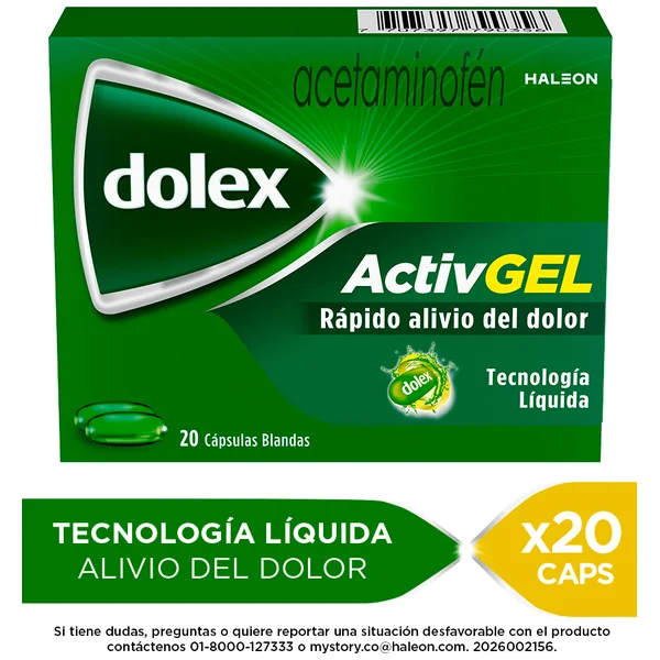 DOLEX ACTIVEGEL 20 CAPSULAS LIQUIDAS