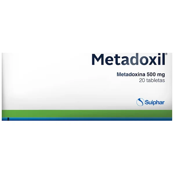 Metadoxil Metadoxina 500 Mg Suiphar Caja X 20 Tabletas